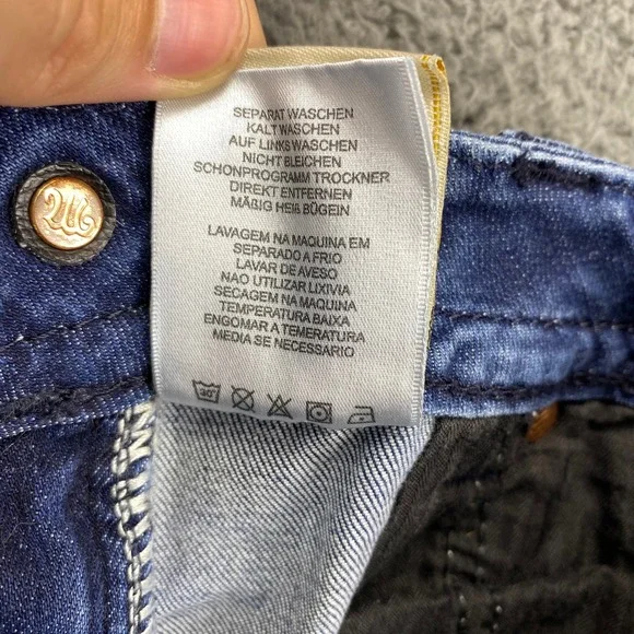 Miss Me Jeans‎ Womens 26 Signature Capri Embroidered Floral Distressed Denim - Picture 5 of 11